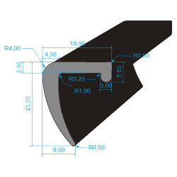 4030033 Profil EPDM schvarz...